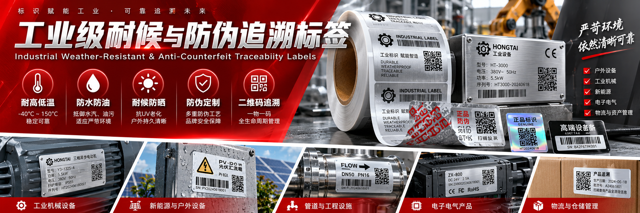 伟创力工业级防伪追溯标签